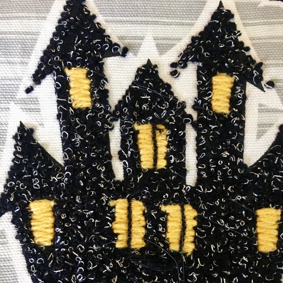 3 Halloween Embroider Haunted House Kitchen Towels - Picture 11 of 13